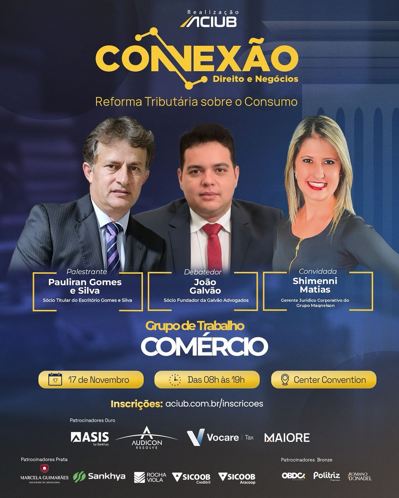 Nosso sócio titular, Dr. Pauliran Gomes e Silva, marcará presença no CONEXÃO Direito e Negócios da @aciub como palestrante!

Ele abordará a essencial Reforma Tributária sobre o Consumo. Um debate fundamental para empresas e profissionais.

🗓️ 17 de Novembro | ⏰ 08h às 19h | 📍 Center Convention

Não fique de fora! Faça sua inscrição agora: 🔗 aciub.com.br/inscricoes

#CONEXÃO #ReformaTributária #DrPauliranGomes #ACIUB #Direito #Negócios #EventoJurídico